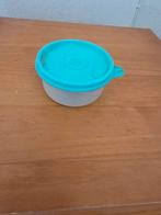Tupperware klein rond bewaardoosje met turquoise deksel, Huis en Inrichting, Ophalen of Verzenden