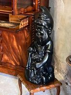 Mega tuinkabouter zwart, Kunststof, Ophalen of Verzenden, Zo goed als nieuw, Nvt