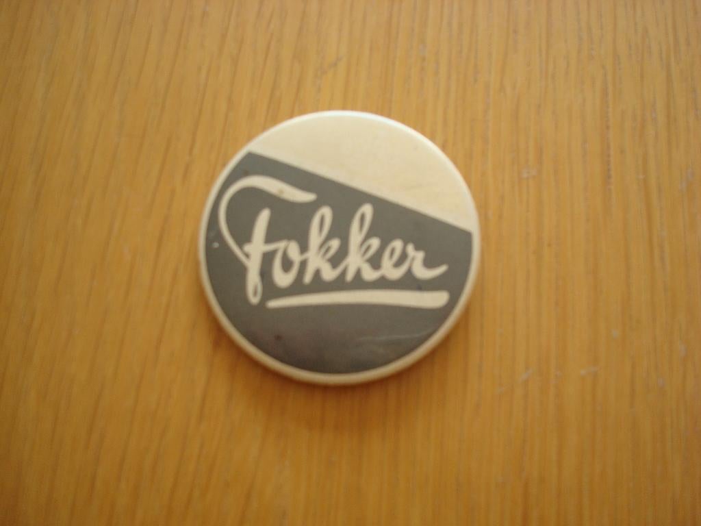 Button Fokker Luchtvaart, Ophalen of Verzenden, Zo goed als nieuw, Overige typen