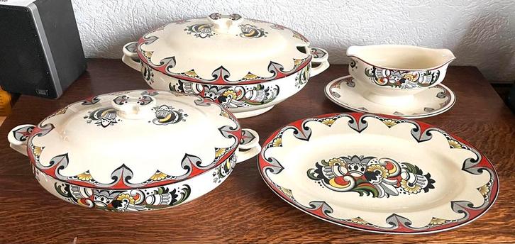 Societe Ceramique serviesonderdelen, Antiek en Kunst, Antiek | Servies los, Ophalen of Verzenden