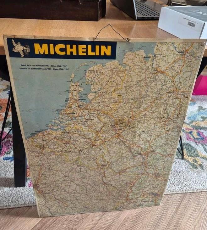 Vintage Michelin Kaart 987 - Editie 1966/1967, Boeken, Atlassen en Landkaarten, Gelezen, Landkaart, Europa Overig, 1800 tot 2000