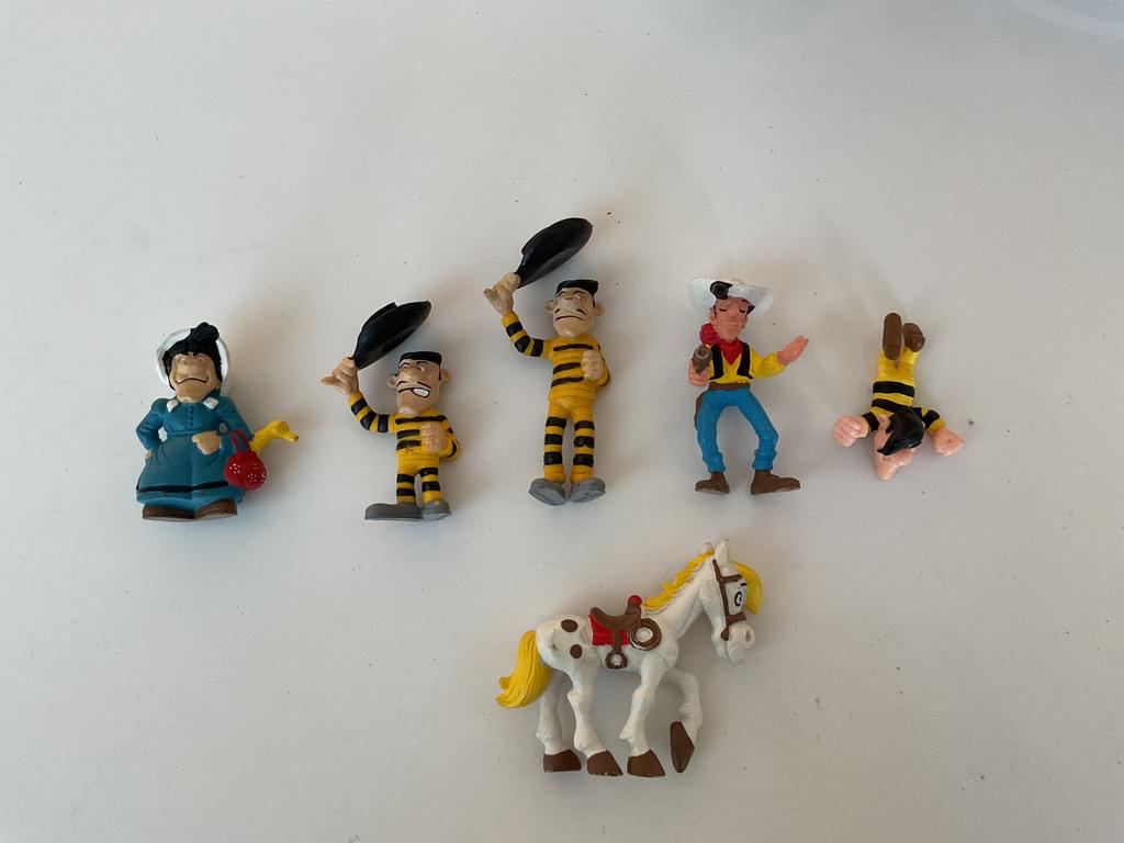 Lucky Luke Jolly Jumper en de Daltons, Verzamelen, Ophalen, Overige figuren, Zo goed als nieuw, Beeldje of Figuurtje