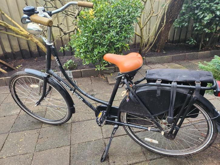 Damesfiets Highlander Basic, Fietsen en Brommers, Fietsen | Dames | Damesfietsen, Gebruikt, Overige merken, Versnellingen, 53 tot 56 cm