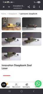 Design slaapbank Zeal Laser Innovation Living (als nieuw), Ophalen of Verzenden, Zo goed als nieuw, Tweepersoons