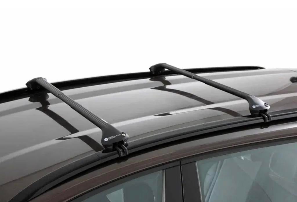 Dakdrager Sorent Modula oval 78-130cm Aluminium Zwart, Ophalen of Verzenden, Zo goed als nieuw