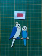 M4 Stansjes 2 parkietjes, Ophalen of Verzenden, Nieuw, Overige thema's, Overige typen