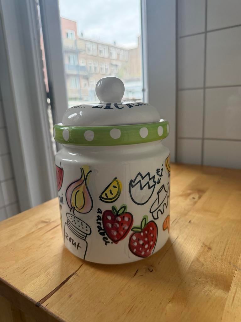 Blond Amsterdam voorraadpot Liefde gaat door de maag, Blond Amsterdam, Gebruikt, Ophalen of Verzenden, Voorraadpot