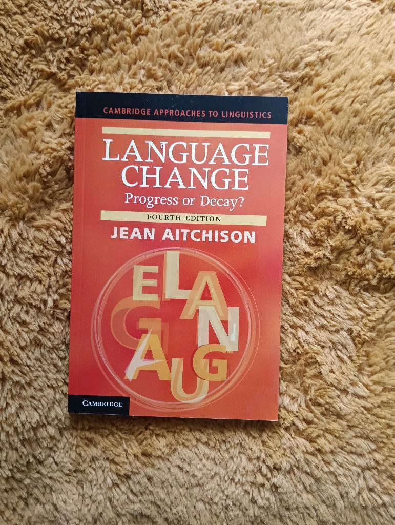 Jean Aitchison - Language change Progress of Decay? 4Edition, Niet van toepassing, Nieuw, Ophalen of Verzenden, Jean Aitchison