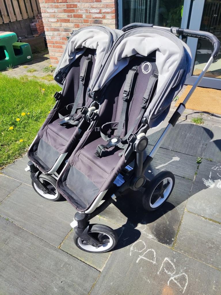 Bugaboo Donkey 3 Duo kinderwagen, Kinderen en Baby's, Kinderwagens en Combinaties, Ophalen, Gebruikt, Verstelbare duwstang, Bugaboo