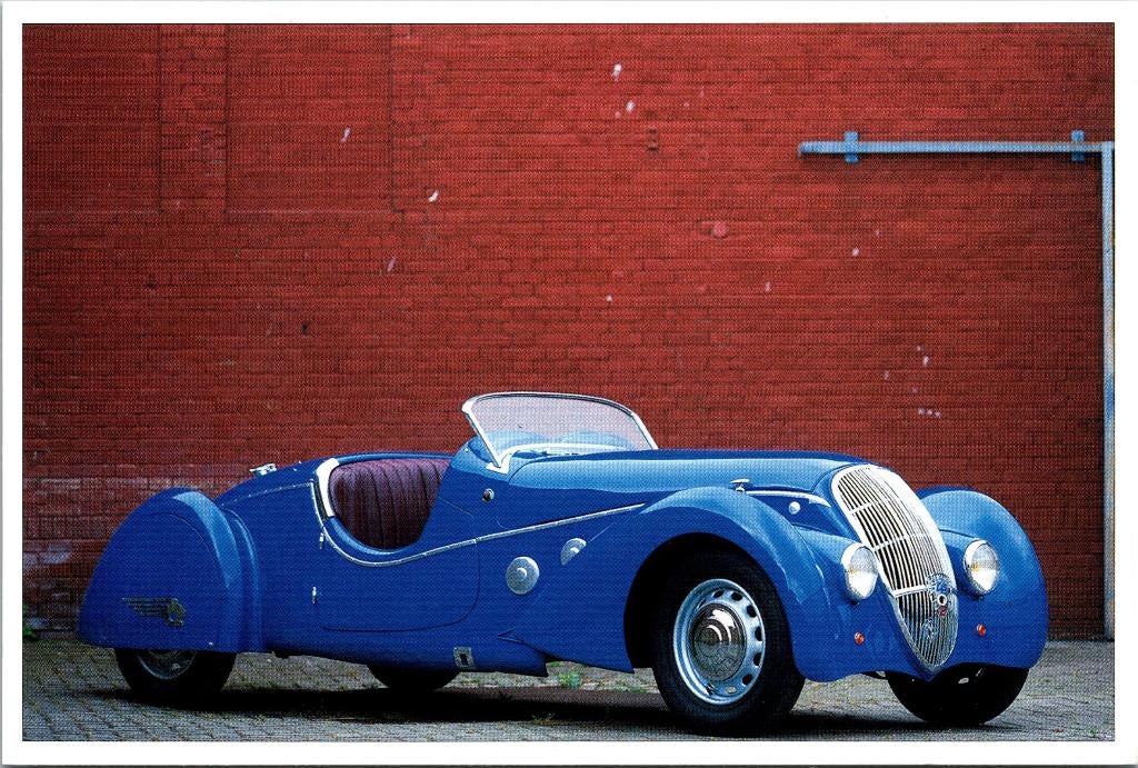 Peugeot 402 Darl'mat roadster (1938) Fotokaart, Verzenden, Zo goed als nieuw, Auto's