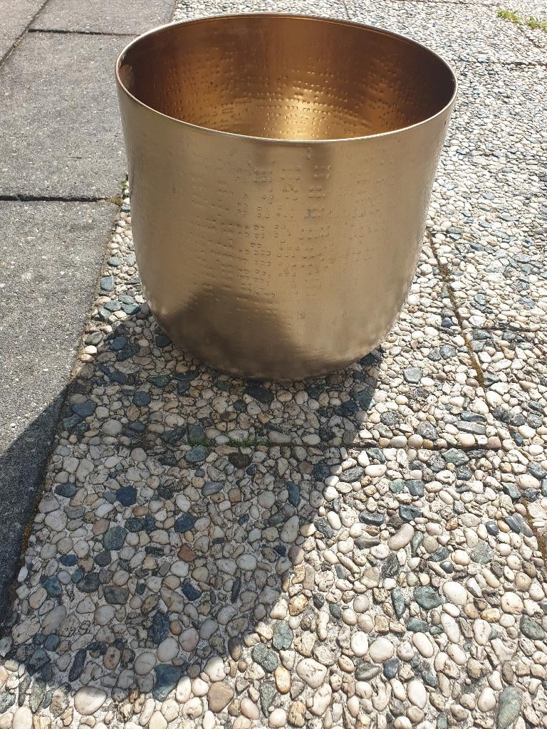Gouden plantenpot, Ophalen, Overige materialen, Gebruikt, Minder dan 60 cm