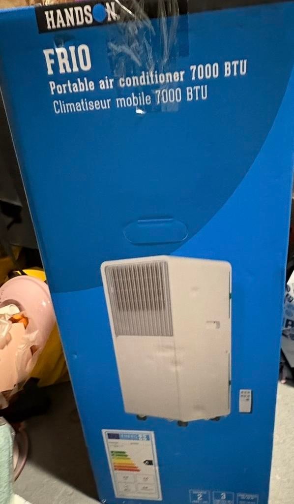 HandsOn Frio Mobiele Airco 7000 BTU, Minder dan 60 m³, 3 snelheden of meer, Ophalen of Verzenden, Zo goed als nieuw