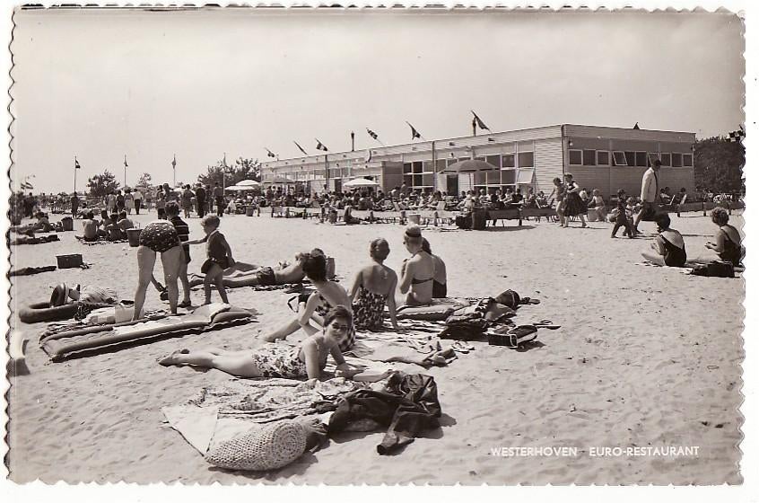 Westerhoven Euro-restaurant ca. 1960 ., Verzamelen, Ansichtkaarten | Nederland, Verzenden, 1960 tot 1980, Ongelopen, Noord-Brabant