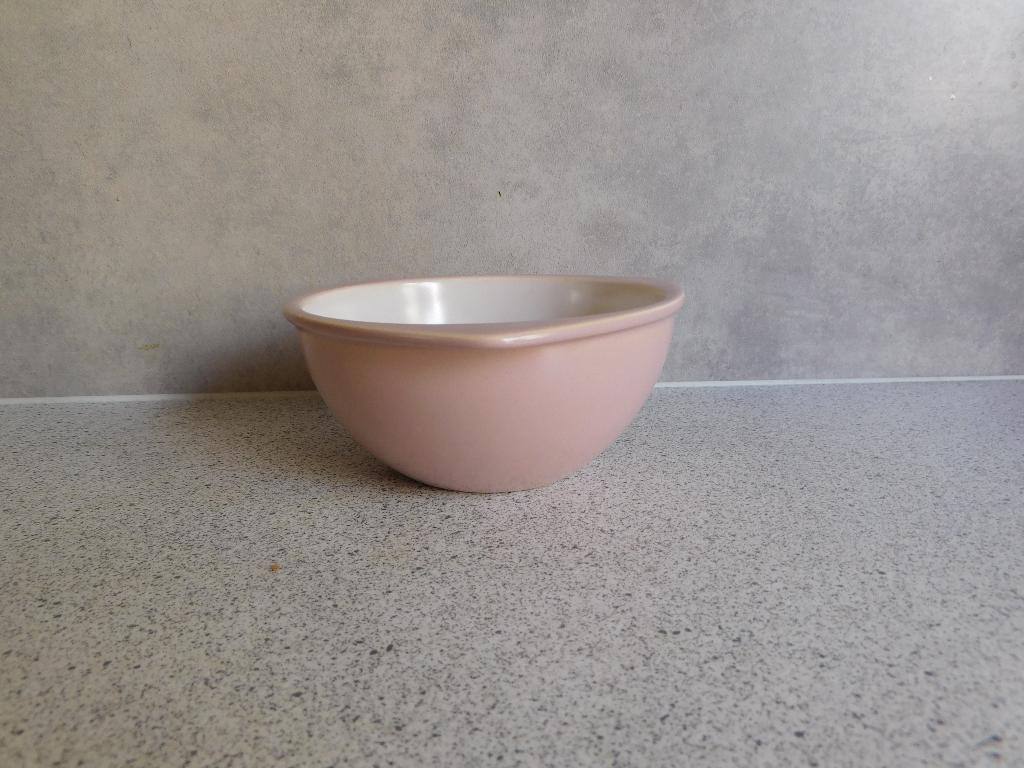 Kom 14x5,5cm. Pastel Roze Driehoekjes Huizen Holland, Antiek en Kunst, Ophalen of Verzenden