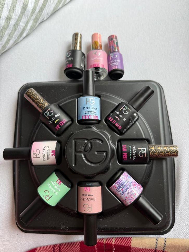 Pink gellac complete set, Sieraden, Tassen en Uiterlijk, Uiterlijk | Cosmetica en Make-up, Nieuw, Make-up, Handen en Nagels, Ophalen of Verzenden