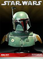 SUPER DEAL Sideshow Boba Fett Life Size Bust signed Jeremy, Verzamelen, Ophalen, Zo goed als nieuw, Film, Beeldje, Replica of Model