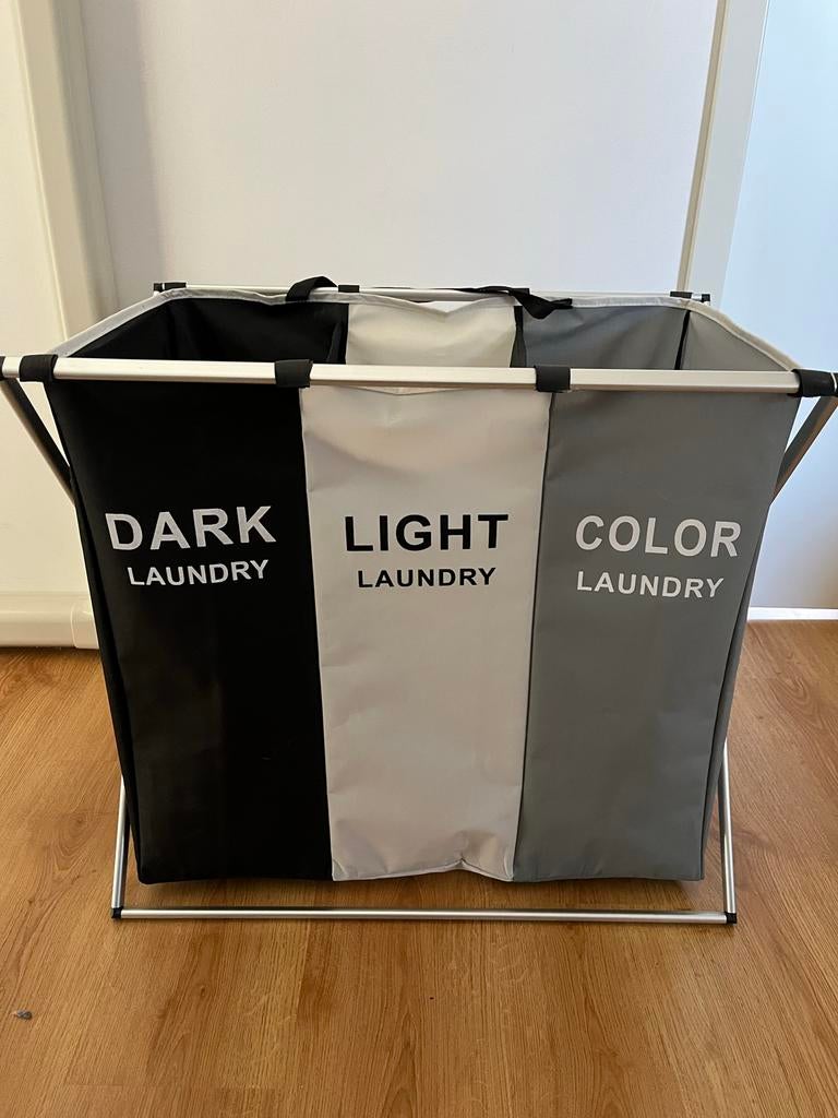 Handige wasmand met 3 vakken, Ophalen, Nieuw