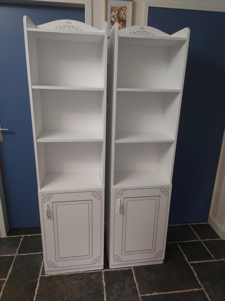 2x Stevige Houten Boekenkasten (46B x 28D x 180H), Ophalen, Minder dan 50 cm, 25 tot 50 cm, Landelijk