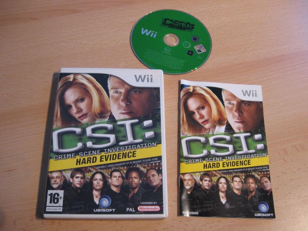 Wii spel: Crime Scene Investigation, hard evidence, 1 speler, Ophalen of Verzenden, Zo goed als nieuw, Vanaf 3 jaar