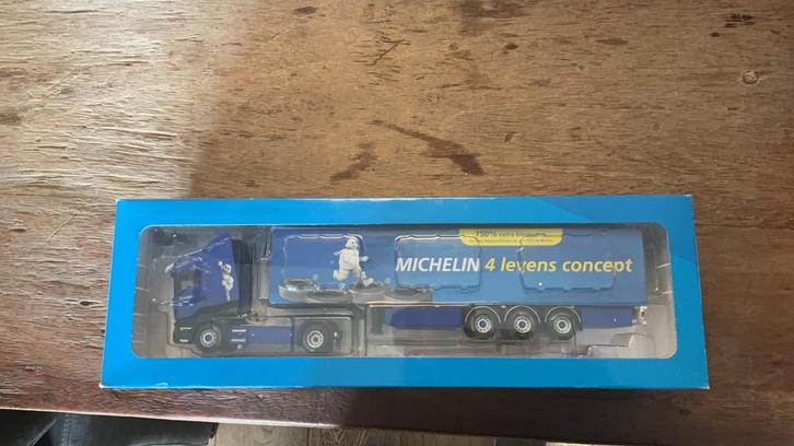 WSI Michelin Scania Vrachtwagen Model 1:50, Hobby en Vrije tijd, Modelauto's | 1:50, Nieuw, Bus of Vrachtwagen, Wsi, Ophalen of Verzenden