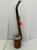 Oude Jägerpijp met metalen klep en belletje, Verzamelen, Ophalen of Verzenden, Gebruikt, (Water)pijp
