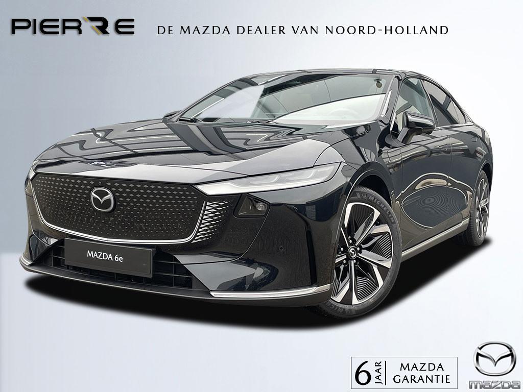Mazda 6e Takumi 68.8 kWh | ZWART LEDER | NAVI | PANO | 360 C, Automaat, Achterwielaandrijving, Zwart, 1928 kg