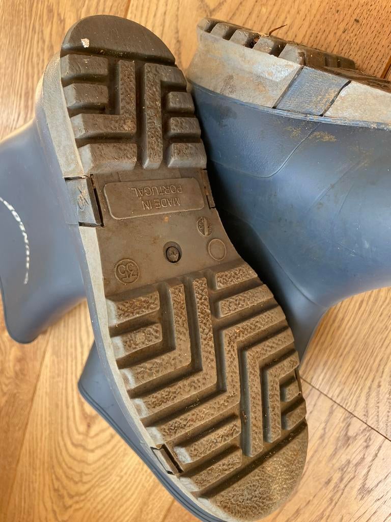 Dunlop regenlaarzen, maat 35, blauw, Kinderen en Baby's, Kinderkleding | Schoenen en Sokken, Ophalen, Gebruikt, Jongen of Meisje