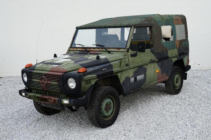 Mercedes-Benz G-Klasse 250 GD Lang softtop Legervoertuig, Te, Auto's, Oldtimers, Bedrijf, Te koop, 4x4, Lederen bekleding, Open dak