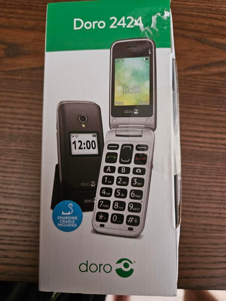 Doro 2424 Klaptelefoon met Oplaadstation, Telecommunicatie, Mobiele telefoons | Overige merken, Inklapmodel, Ophalen of Verzenden