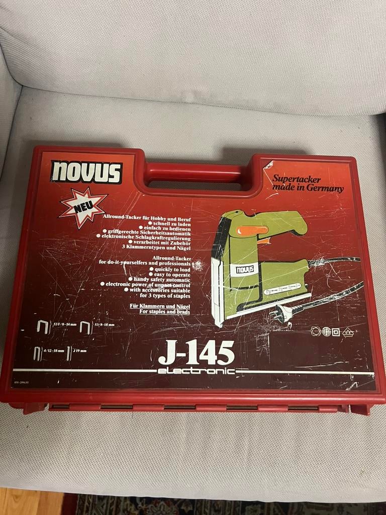 Novus  J-145 elektro tacker nieuw, Ophalen of Verzenden, Nieuw