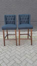 2 barstoelen, Huis en Inrichting, Barkrukken, Ophalen, 60 tot 90 cm, Zo goed als nieuw, Hout