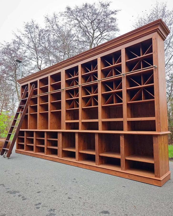 Geweldige bibliotheekkast 520cm breed | Private libary #2462, Huis en Inrichting, Kasten | Boekenkasten, Gebruikt, 200 cm of meer