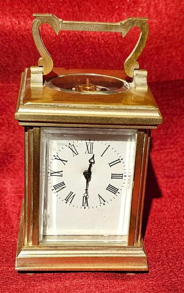 reisklokje , koper brons met balansuurwerkje, Ophalen of Verzenden