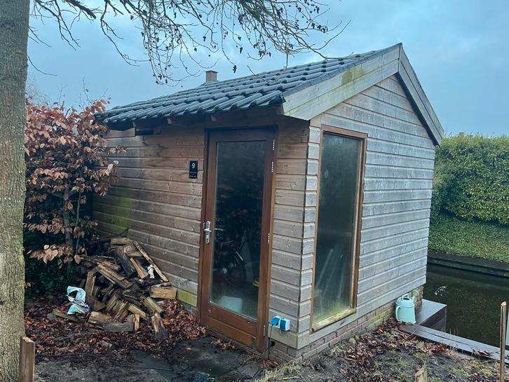 Houten Tuinberging, Tuin en Terras, Bergingen en Tuinkasten, Gebruikt, Overige typen, Hout, Ophalen