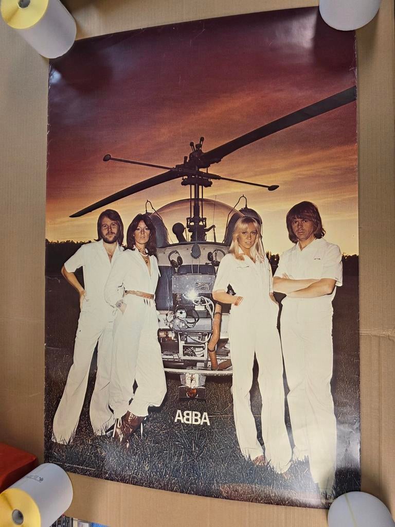 ABBA Poster - Arrival Album orgeneel vintage, Verzamelen, Deurposter of groter, Ophalen of Verzenden, Muziek, Rechthoekig Staand