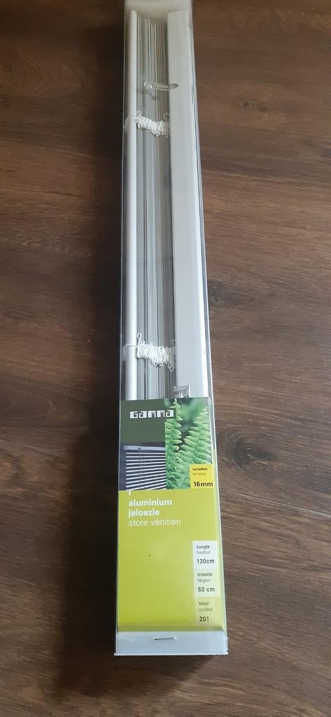 Aluminium jaloezie 60 cm breed, Ophalen of Verzenden, Nieuw, Wit, 50 tot 100 cm