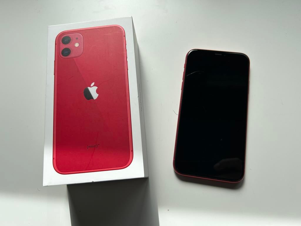 iPhone 11 Red 128Gb, Telecommunicatie, Mobiele telefoons | Apple iPhone, 75 %, Zonder simlock, Zonder abonnement, Rood