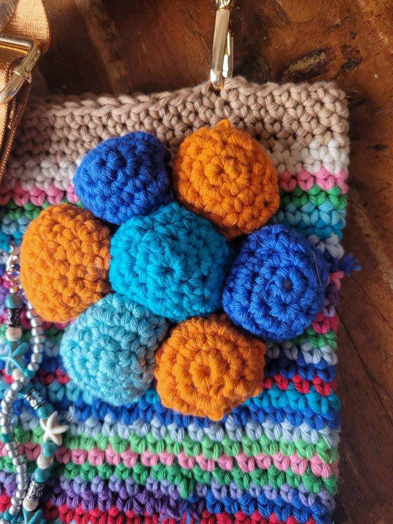 Unieke handgemaakte gehaakte tas met crossbody riem, Ophalen of Verzenden, Nieuw, Overige kleuren, Overige merken