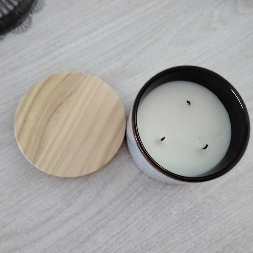 Hema kaars in potje, Overige materialen, Gebruikt, Ophalen of Verzenden, Kaars