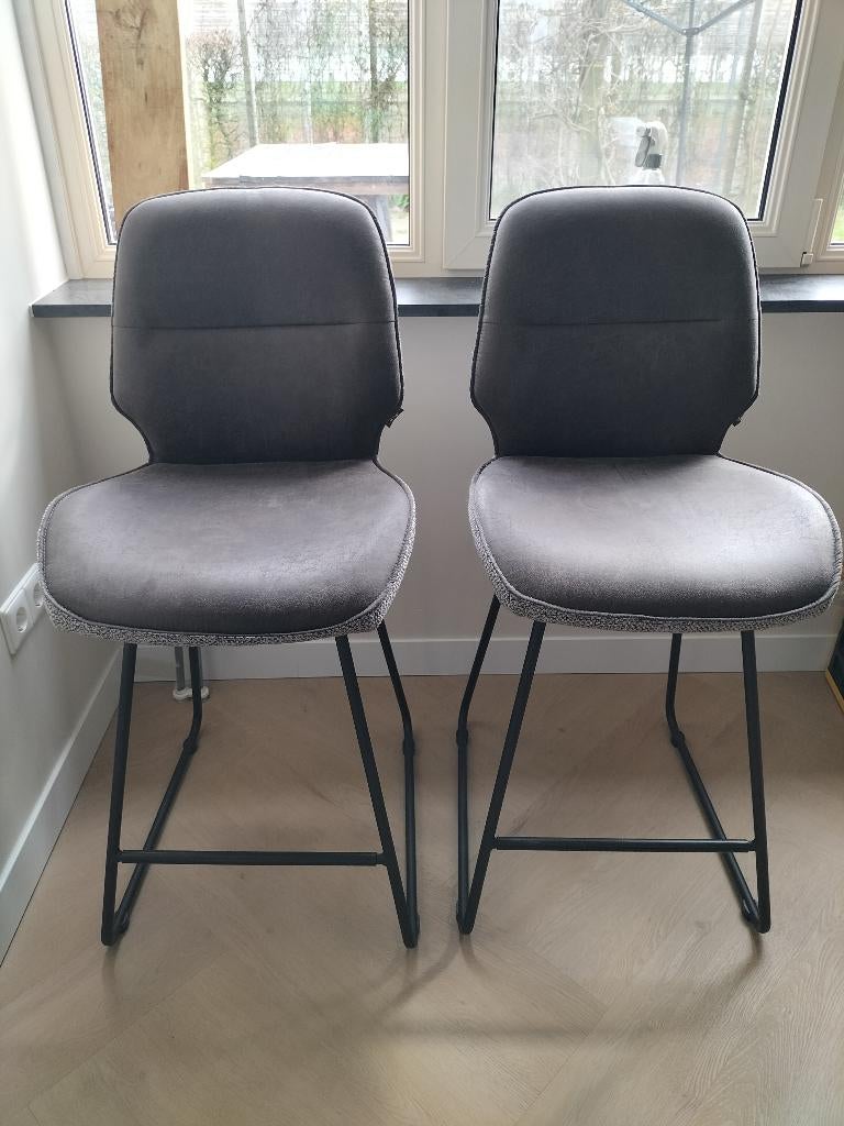 Twee barkrukken, Ophalen, Met voetsteun, Zo goed als nieuw, 90 cm of meer