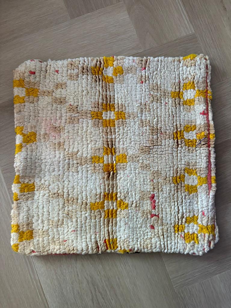 Marokkaanse kussenhoes Berber Kelim Marrakech, Ophalen of Verzenden, Gebruikt, Overige kleuren, Vierkant