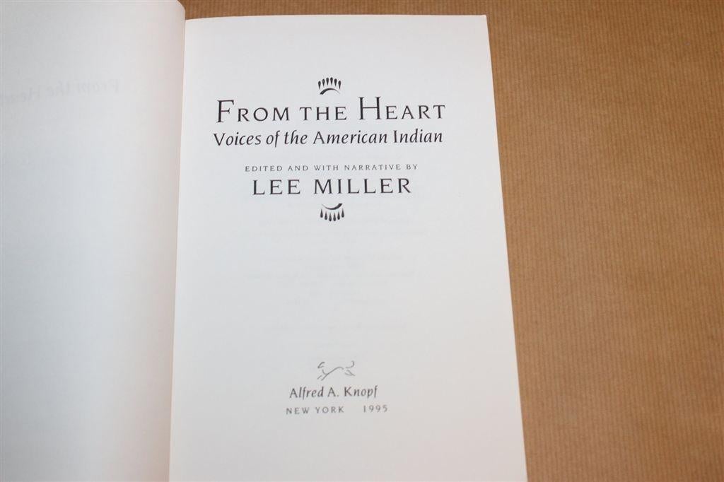 From the Heart — American Indian Voices & History 1995, Boeken, Ophalen of Verzenden, Gelezen, Noord-Amerika