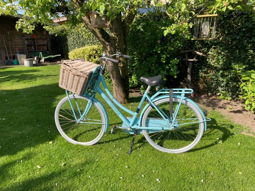 Cortina U4 Transportfiets Dames - Lichtblauw, Terugtraprem, Versnellingen, Zo goed als nieuw, 50 tot 53 cm