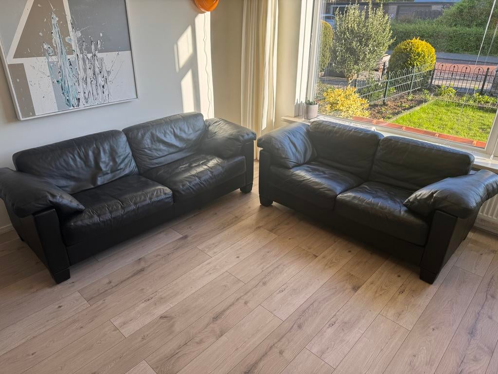 De Sede DS-17 banken set, Huis en Inrichting, Banken | Bankstellen, Gebruikt, Rechte bank, Driepersoons, 200 tot 250 cm, 75 tot 100 cm