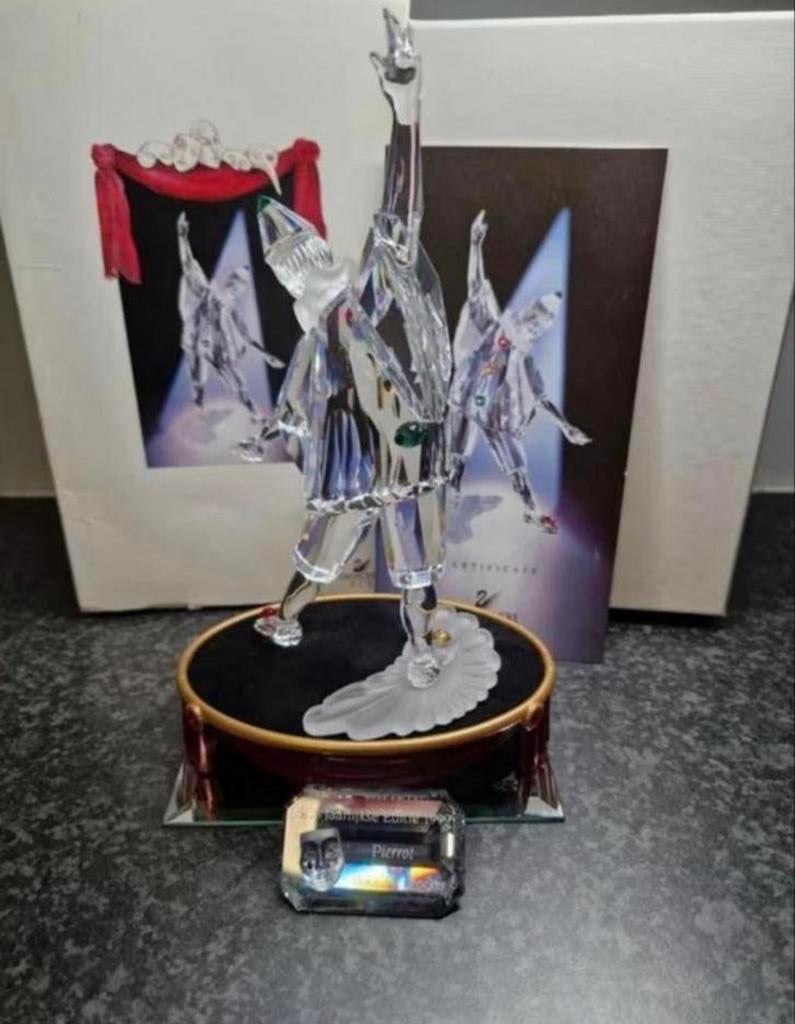 Practige swarovski pierrot, Verzamelen, ., Ophalen of Verzenden, Zo goed als nieuw, Figuurtje