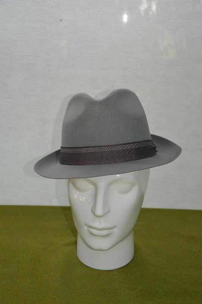 Vintage gleufhoed / Fedora/ deukhoed doorschijnend materiaal, Kleding | Heren, Hoeden en Petten, Hoed, Ophalen of Verzenden, Tjeertes Wessendorp