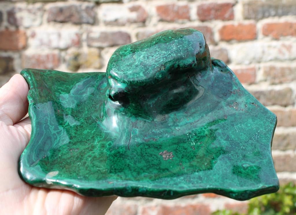 mooie gepolierde MALACHIET uit CONGO, Ophalen of Verzenden, Mineraal