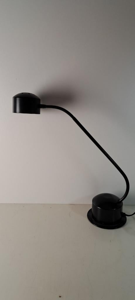 Vintage Brama srl Milano bureaulamp - Zwart metaal, Gebruikt, Ophalen of Verzenden, Metaal, Minder dan 50 cm