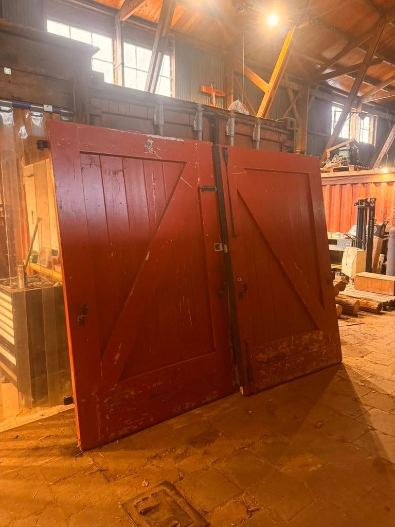 Garage deuren, Ophalen, Gebruikt, Garagedeur, Hout