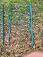 2x Hekwerk dubbelstaafmat groen 120cm hoog, 95cm breed, Ophalen, Gebruikt, IJzer, Dubbelstaafmat hekwerk